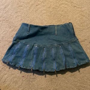 I.AM.GIA zippered denim circle skirt